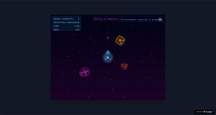 Robotic Surge Shooter, arcade space shooting