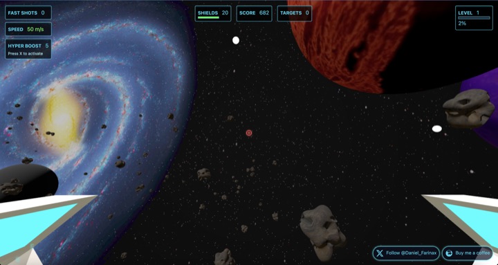 XForce, precision space shooter